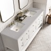 Breckenridge 72" Double  Bright White (Vanity Only Pricing)